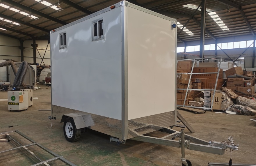 mobile portable restroom trailer for sale